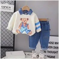 Googo Gaaga T-shirt and Short Set for Baby Boys & Baby Girls, Pure Cotton Teddy Printed Half Sleeves Clothing Set for Kids